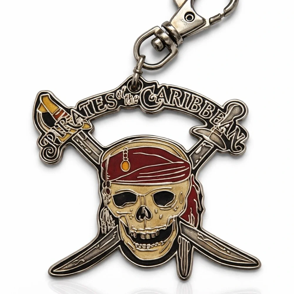 Disney Pirates of the Caribbean Skull Keychain